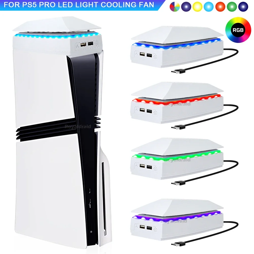 Gaming Console Latest - Top-Kühlventilator für PS5 PRO, Top-Kühlsystem, Spielkühler-Ständer,