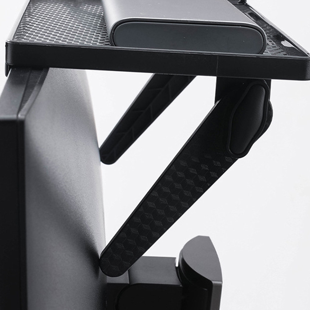 Gaming Console And Tv - Bohrfreie ABS-TV-Monitor-Halterung, Organizer-Regal für Router, Spielkonsole,