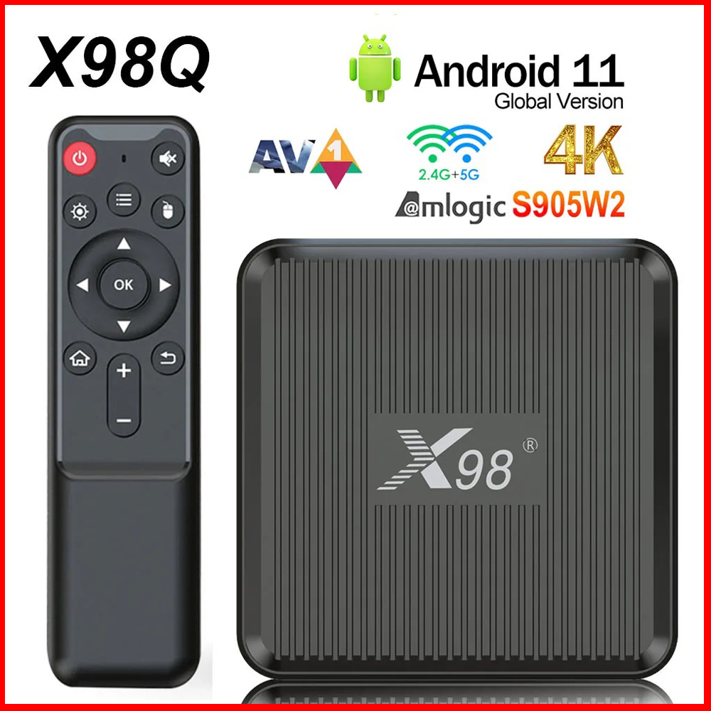 Gaming Console Tv Stand - X98Q Smart TV Box AV1 Amlogic