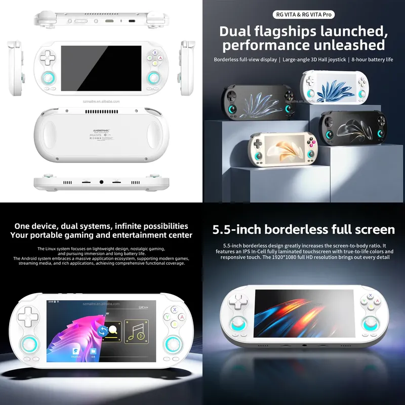 Gaming Console With Games - 【CHIMU HOME】 5,5-Zoll-Touchscreen-Handheld-Spielkonsole mit Linux und