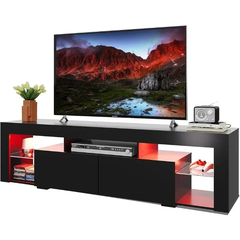 Gaming Console Tv Stand - TV-Konsole aus Holz mit 2 Schubladen