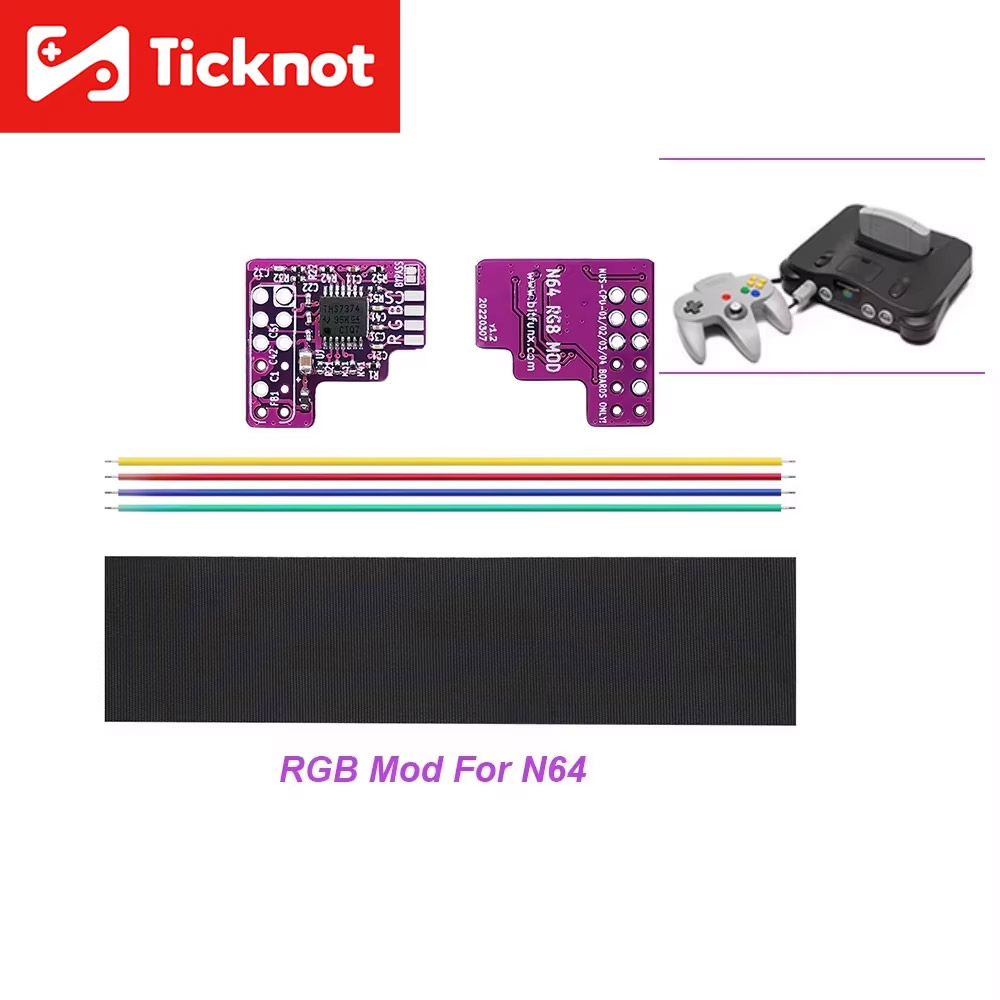 Gaming Console Nintendo - RGB-Mod-Chip für N64 NTSC-Spielekonsole RGB-Mod-Kit für