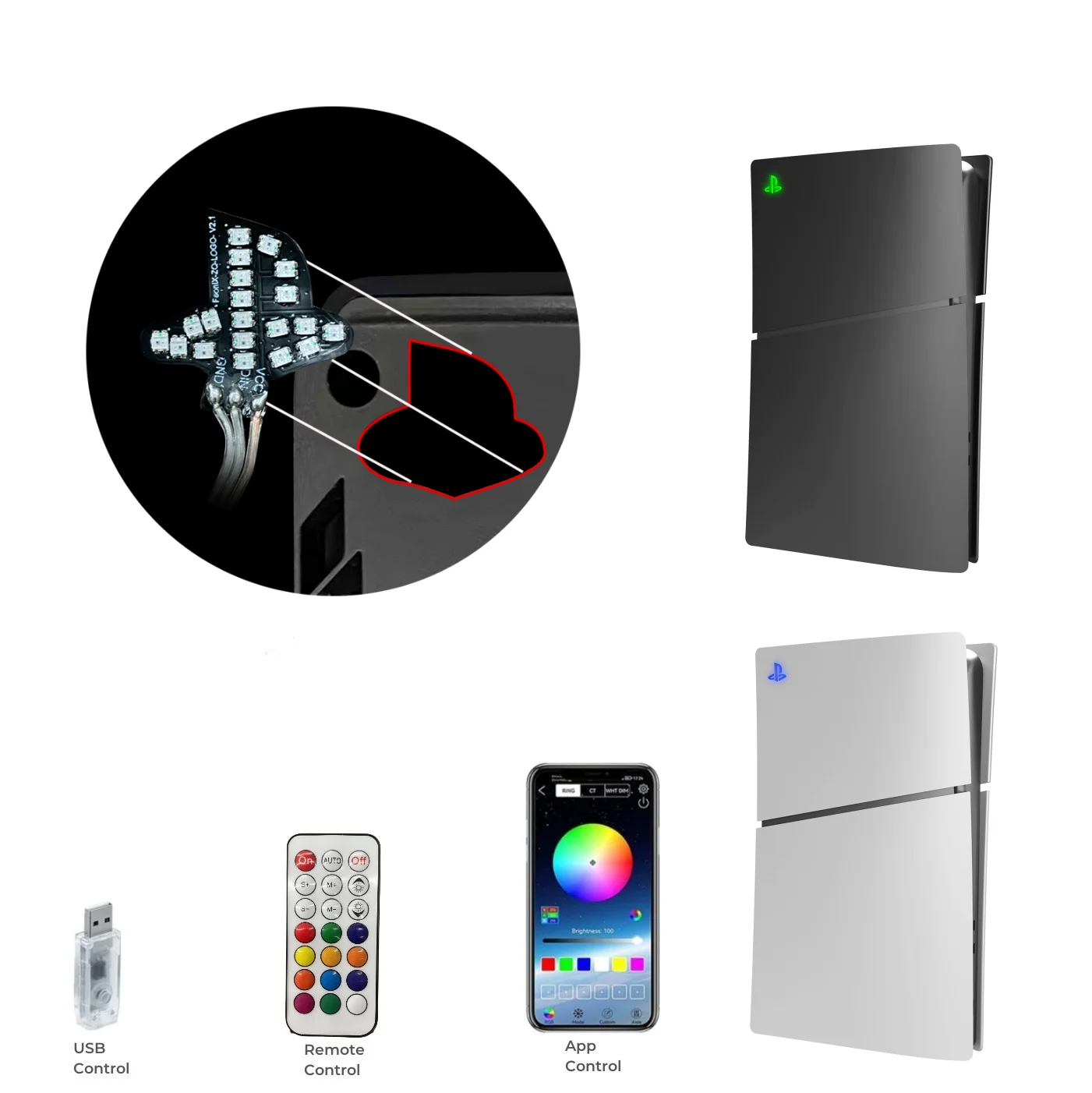 RGB-Stimmungslicht mit Musiksy – Gaming Console Logo Bewertung und Preis
