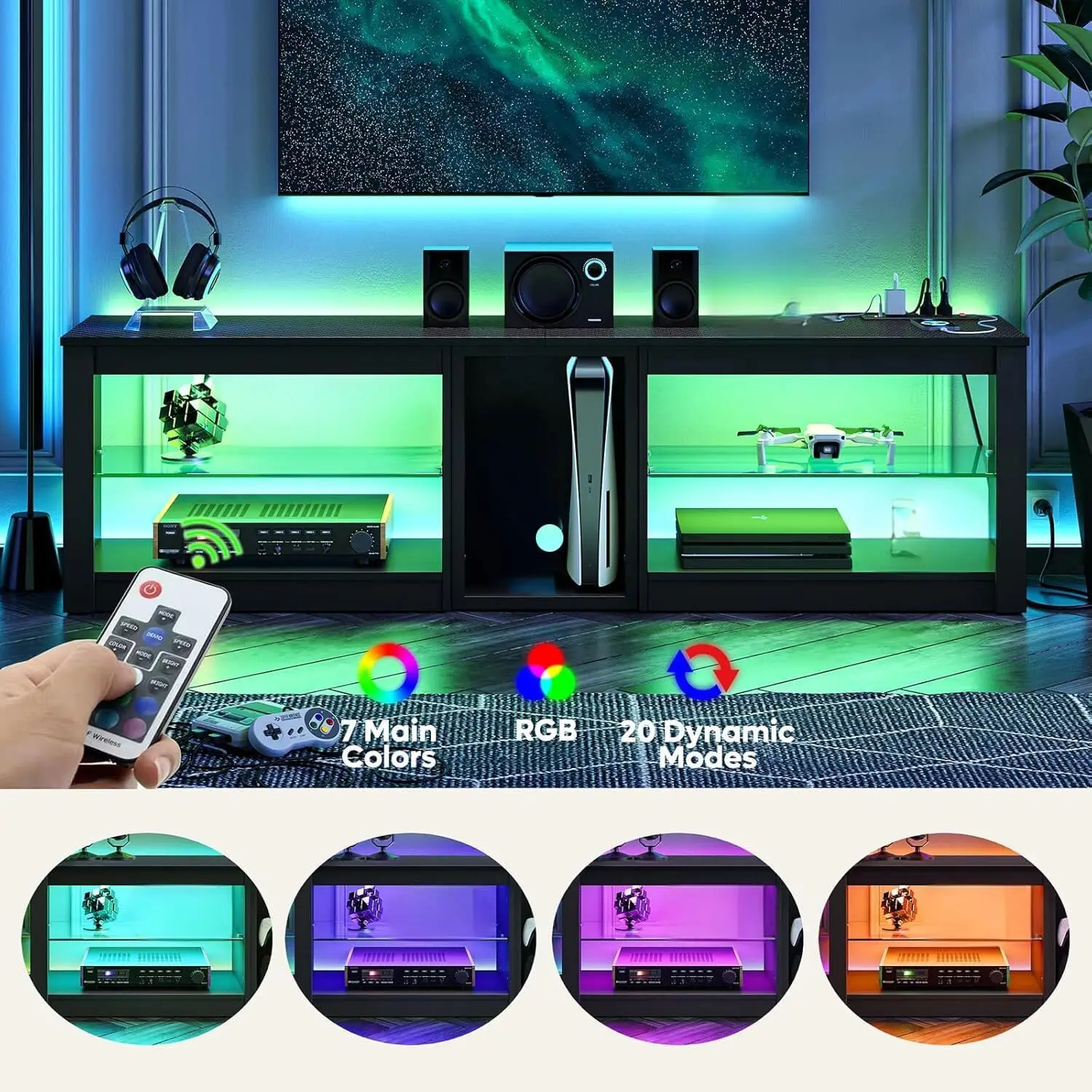 Unterhaltungszentrum für PS5,  – Gaming Console Tv Stand Bewertung und Preis