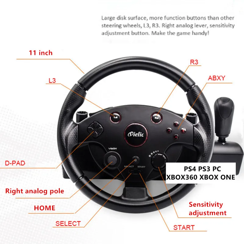 PS 4 3 PC Rennspiel Lenkrad Co – Gaming Console Car Bewertung und Preis